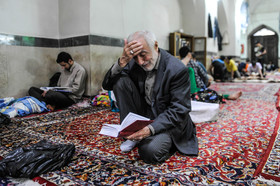 آیین معنوی اعتکاف - مسجد جامع بازار بزرگ تهران 